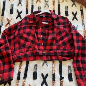 Cropped Lumberjack Flannel‎